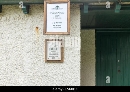 La station de pompage de St Brides à pembrokeshire, qui est maintenant un petit musée Banque D'Images