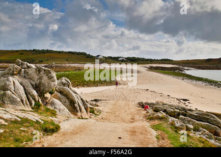 St Agnes, Gugh ; Îles Scilly ; UK Banque D'Images