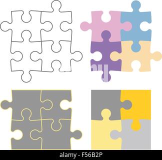 Constructeur Puzzle Illustration de Vecteur