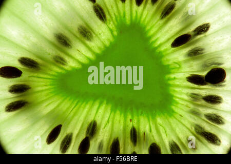 photo macro de kiwi