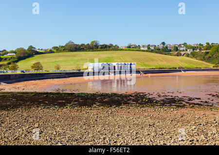 Donnant sur la plage Devon Broadsands Torbay Angleterre Angleterre Europe Banque D'Images