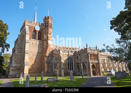 L'église St Mary à Hitchin, Hertfordshire, Angleterre Royaume-Uni UK Banque D'Images