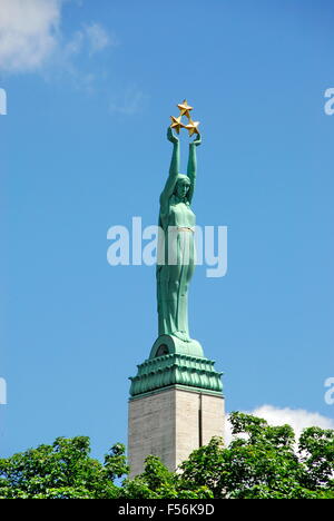 Monument de la liberté à Riga, Lettonie Banque D'Images