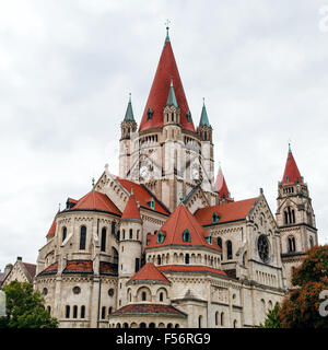 Déplacement à Vienne ville - Saint François d'assise à l'église de Vienne Mexikoplatz. Il est connu comme Kirche zum Heiligen Franz von Assisi, Banque D'Images