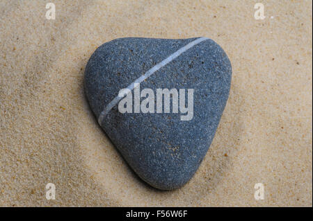 Pierre en forme de cœur. Banque D'Images