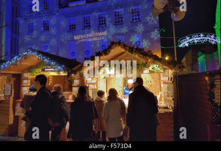 Marché de Noël de Bath Somerset England UK Banque D'Images