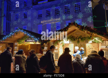 Marché de Noël de Bath Somerset England UK Banque D'Images