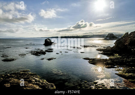 Hendaye (Basque : Hendaia) est le plus au sud-ouest ville et commune de France Banque D'Images