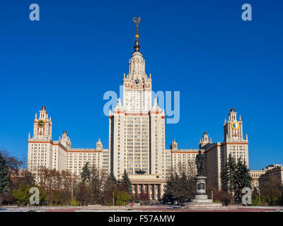 L'Université d'État de Moscou. La Russie Banque D'Images
