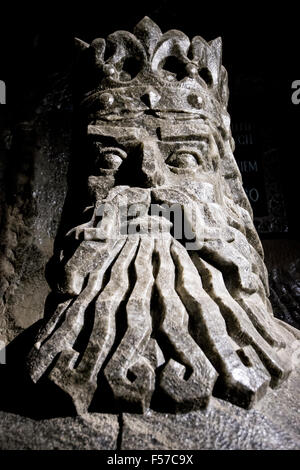 Kazmierz King III statue dans la mine de sel de Wieliczka en Pologne Banque D'Images