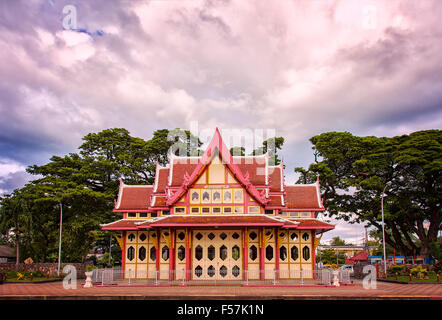 Image de la gare de Hua Hin, Thaïlande. Banque D'Images