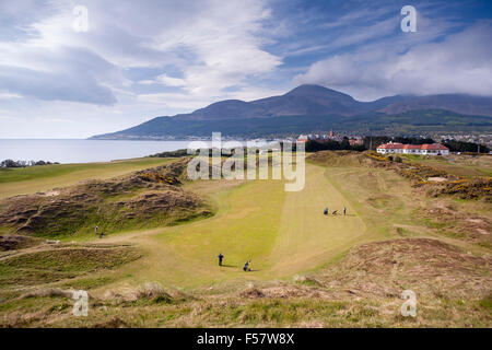 Royal County Down Golf Course in Newcastle Irlande du Nord Banque D'Images