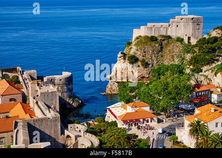 La Croatie, Istrie, Dubrovnik, centre historique, patrimoine mondial de l'UNESCO, vieille ville Banque D'Images