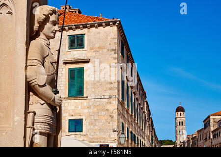 La Croatie, Istrie, Dubrovnik, centre historique, patrimoine mondial de l'UNESCO, vieille ville, église St Blaise Banque D'Images