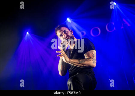 Milan, Italie. 29 oct, 2015. apocalyptica effectue vivre à Milan, Italie, le 29 octobre 2015 Credit : mairo cinquetti/Alamy live news Banque D'Images