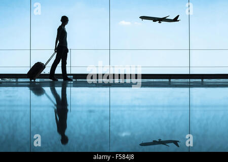 Concept de voyage, les gens de l'aéroport Banque D'Images