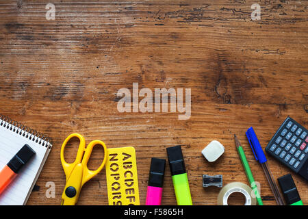 Retour à l'école contexte Banque D'Images