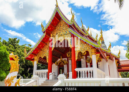 Temple bouddhiste de Chiang Mai Banque D'Images