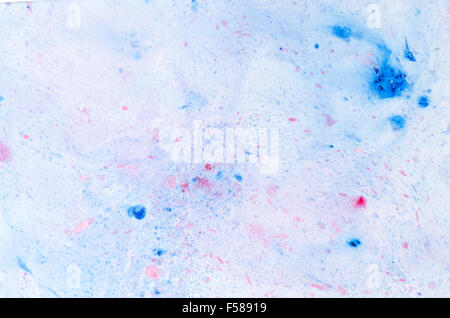 Aquarelle sur papier peint bleu texture d'arrière-plan Banque D'Images