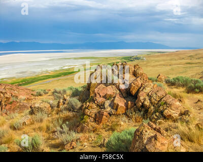 L'Utah Antelope Island Banque D'Images