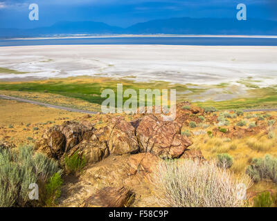 L'Utah Antelope Island Banque D'Images