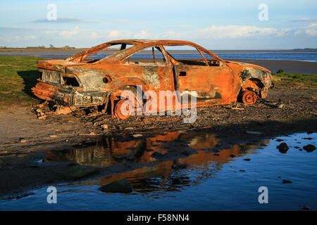 Voiture abandonnée Banque D'Images