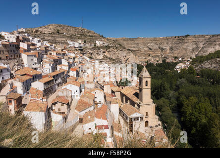 Alcala del Jucar ville de Castille La Manche, Albacete, Espagne, Europe Banque D'Images