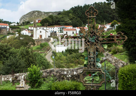 San Andrés de Teixido, Galice, Espagne Banque D'Images