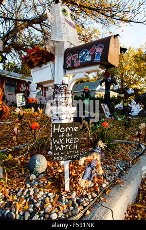 Se préparer pour l'Halloween, Prosser WA USA Banque D'Images