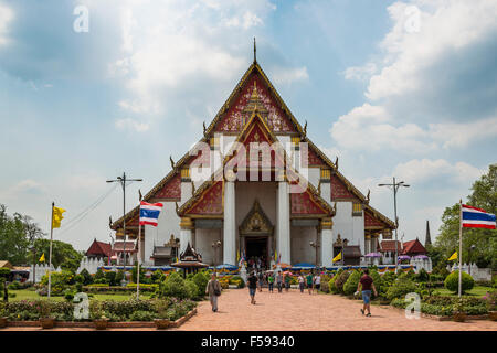 Temple Bouddhique Wat Phra That Chang, Ayutthaya, Thaïlande Banque D'Images