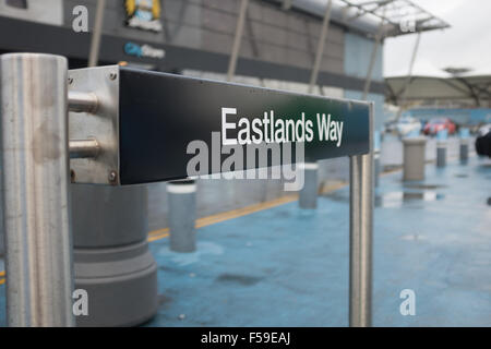 Etihad Stadium, domicile du Manchester City Football club Banque D'Images
