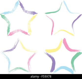 La main pâle étoile en format vectoriel. Illustration de Vecteur