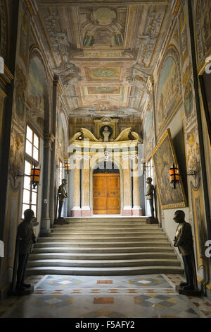 Une vue sur le palais du Grand Maître à La Valette Malte. Cette année est le 450 anniversaire du Grand Siège de Malte en 1565. Banque D'Images