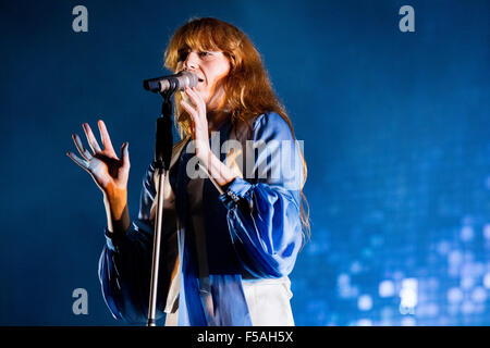 2015 candidat au Prix Mercure Florence Welch de Florence et la machine live Electric Picnic festival, 6 septembre 2015. Banque D'Images