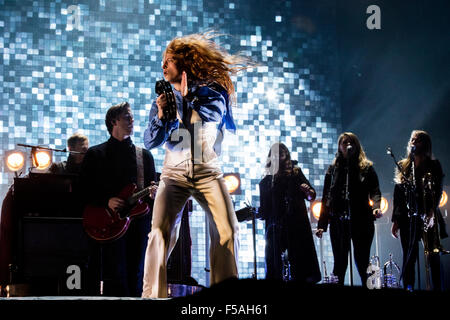 2015 candidat au Prix Mercure Florence Welch de Florence et la machine live Electric Picnic festival, 6 septembre 2015. Banque D'Images