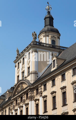 Tour de mathématiques de l'Université de Wroclaw, Pologne. Banque D'Images