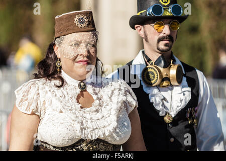 Barcelone, Catalogne, Espagne. 31 octobre, 2015. Les cosplayeurs dans leurs costumes assister au 21ème Manga de Barcelone © Matthias Rickenbach/ZUMA/Alamy Fil Live News Banque D'Images