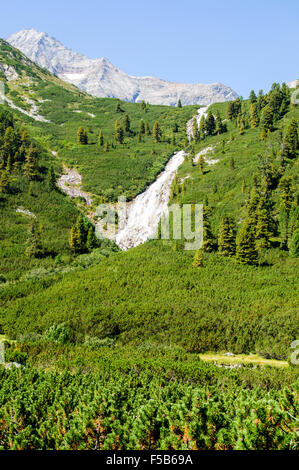 Parc naturel des Alpes du Zillertal Haut Hochgebirgs Naturpark près de Ginzling, Tyrol, Autriche Banque D'Images