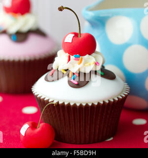 Cupcake à la crème glacée Banque D'Images
