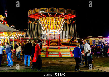 Carters Steam Fair, fête foraine, Reading, Royaume-Uni Banque D'Images