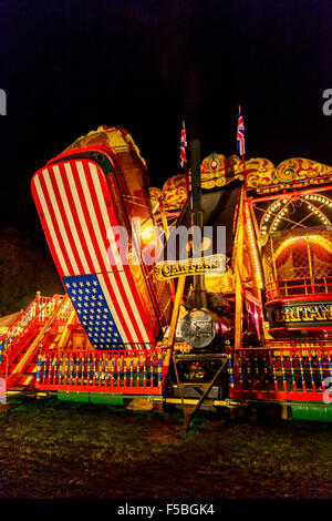 Carters Steam Fair, fête foraine, Reading, Royaume-Uni Banque D'Images