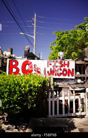 Bo's Fish Restaurant Wagon Key West, Floride, USA Banque D'Images