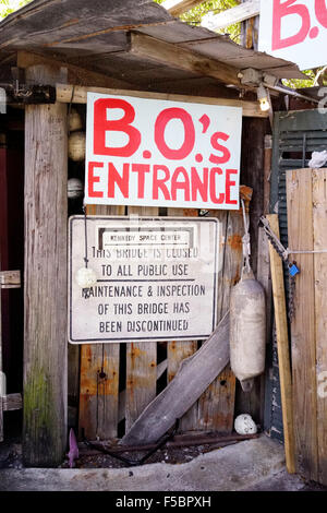 Bo's Fish Restaurant Wagon Key West, Floride, USA Banque D'Images