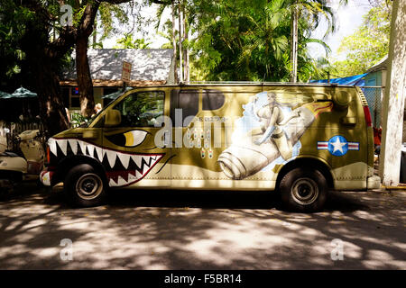 Bar et restaurant Blue Heaven Key West, Floride, USA Banque D'Images