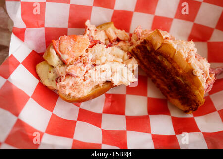 Rouleau de homard à l'Eaton Street restaurant de fruits de mer, Key West Florida USA Voyages Banque D'Images