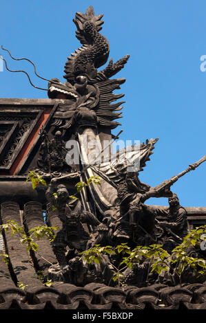 Le Jardin Yu ou Yuyuan Garden (Jade) la vieille ville de Shanghai en Chine. Hall de Jade magnificence dans le Jardin Yuyuan (Jardin de bonheur ou de Ga Banque D'Images
