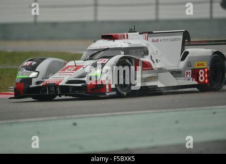 Le 1 novembre 2015 - Shanghai, République populaire de Chine, lors des 6 heures de Shanghai au Circuit International de Shanghai. © Marcio Machado/ZUMA/Alamy Fil Live News Banque D'Images