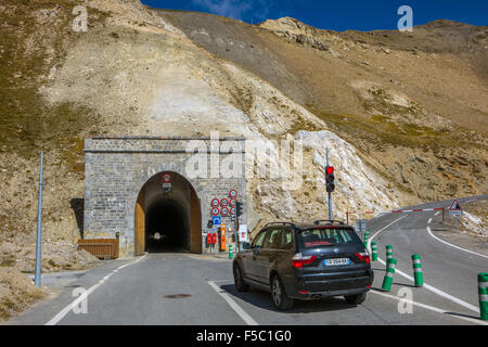 Tunnel au Col du Galibier col de montagne, France Banque D'Images