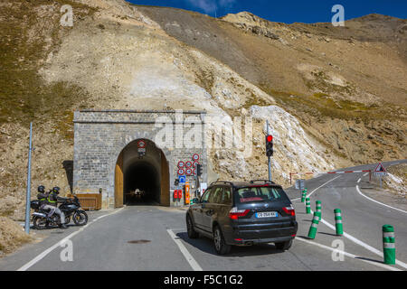 Tunnel au Col du Galibier col de montagne, France Banque D'Images