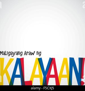 Le jour de l'indépendance aux Philippines carte en format vectoriel. Illustration de Vecteur